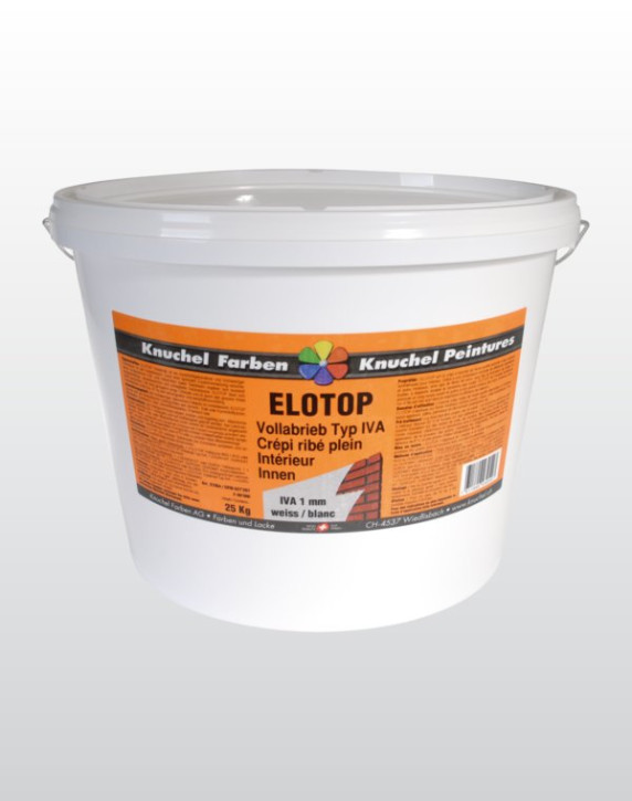 ELOTOP Full-Grain Abrasion Plaster Interior Type IVA 25kg Cat.1 RAL