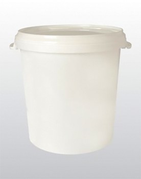 Plastic round bucket 30 lt, ERE 3000 P, white